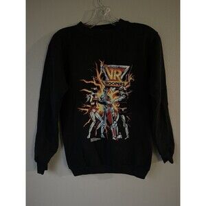 Rare Vintage VR Troopers 1994 SweatShirt Long Sleeve Black Kids Size Large 14-16